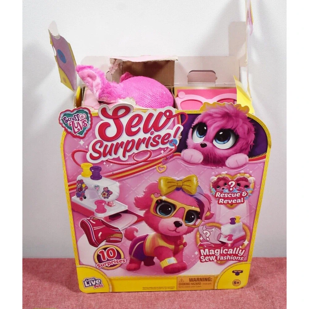 Little Live Pets Scruff-a-Luvs Sew Surprise Fashion Plush - Pink